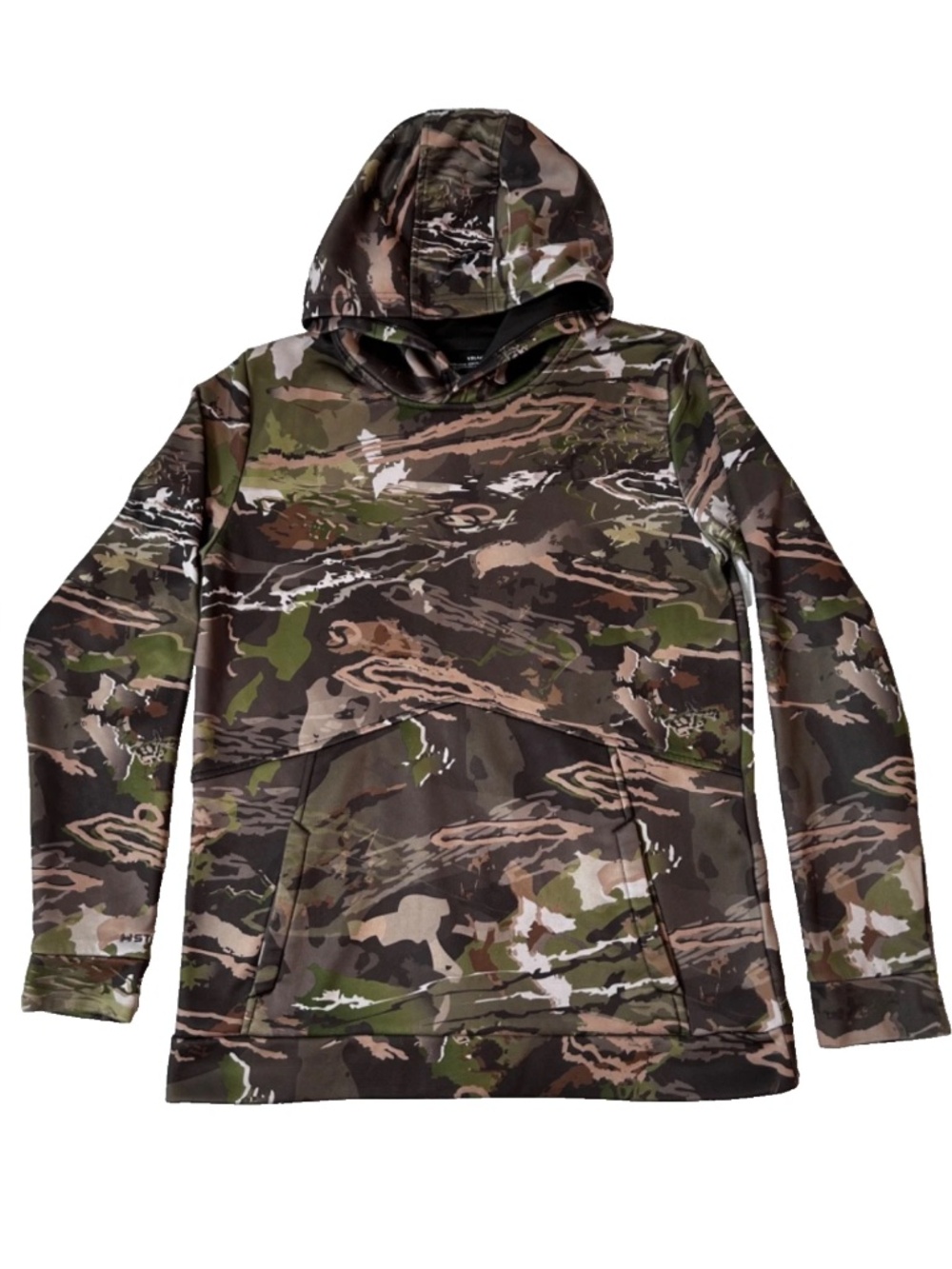 Under Armour Hoodie Boys YXL Camouflage Fleece Pullover Storm Outdoor Hunting